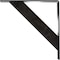 Ekena Millwork Traditional Steel Bracket, Antiqued Pewter 2"W x 14"D x 14"H BKTM02X14X14TRAPW - alternate 7